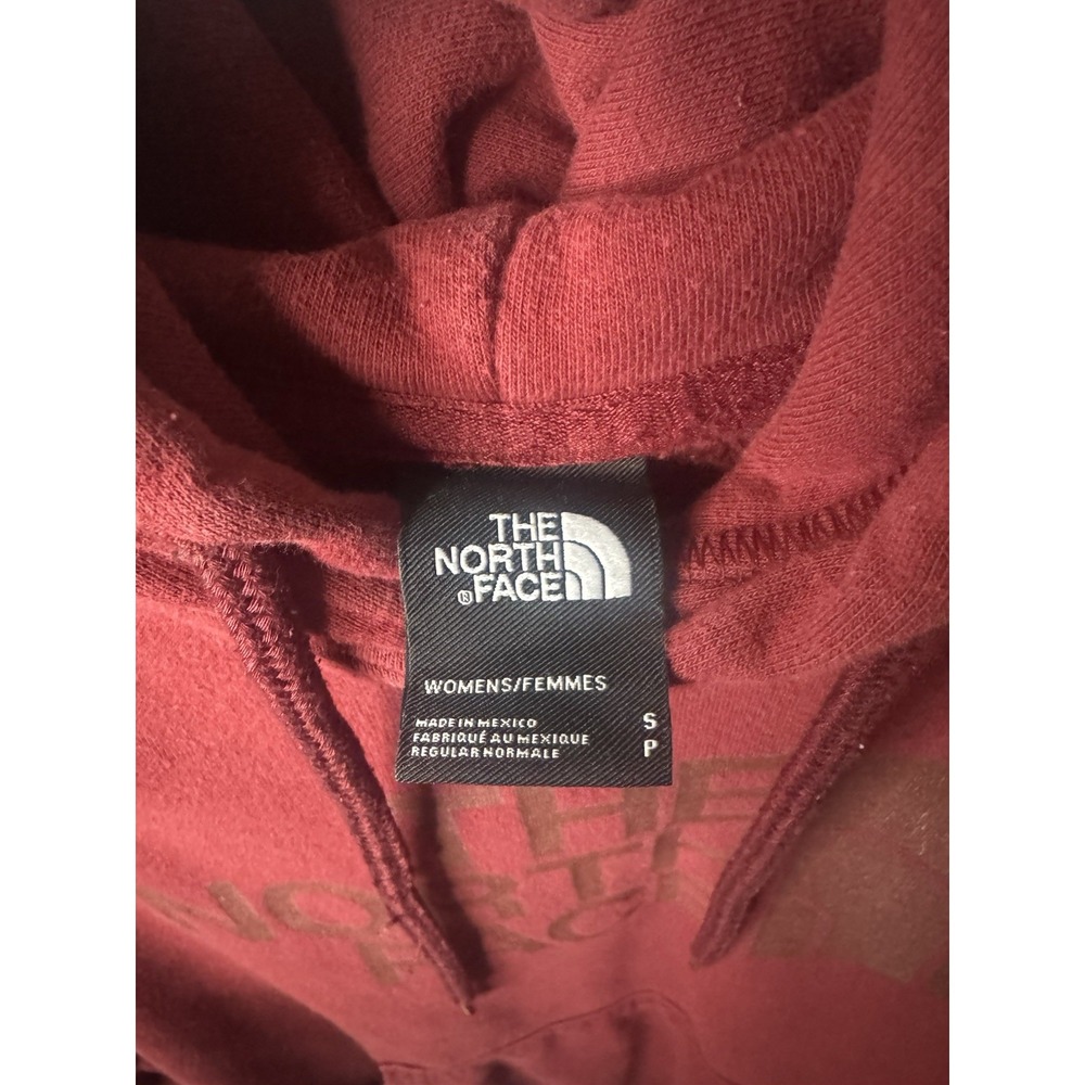NorthFace Hoodie Women's Small Red Outdoors Hiking Casual - Picture 3 of 5